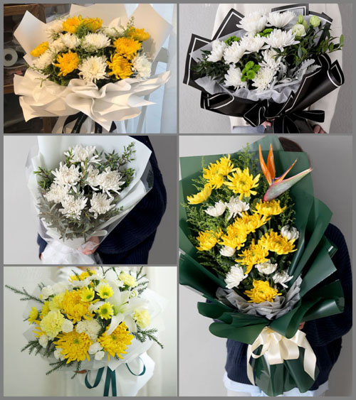 河南南阳卧龙区潦河坡镇吉庄村白事花束代送